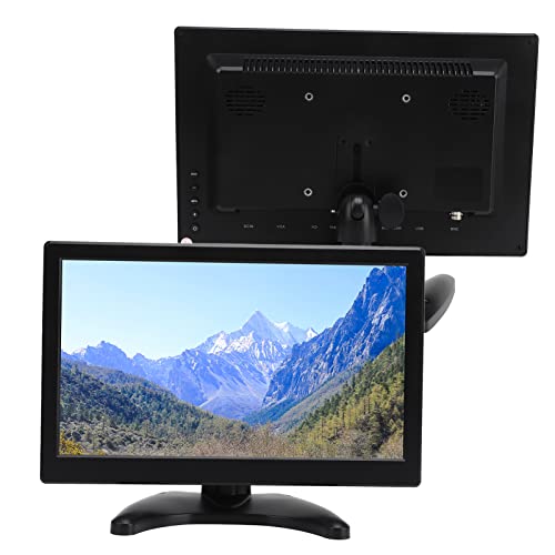 Qinlorgo LCD Display Monitor, Easy Hanging VGA AV BNC USB Intput 11.6 Inch Computer Monitor for Family for Laptops (US Plug)