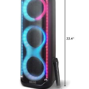 Dolphin KP-380: Elite Triple 8" Bluetooth Party Speaker | Unmatched Power & Sound | Long-Lasting Battery