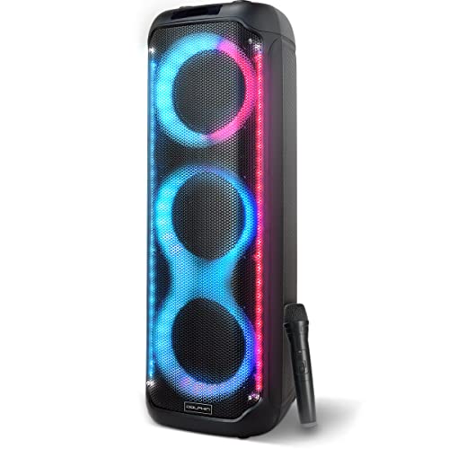 Dolphin KP-380: Elite Triple 8" Bluetooth Party Speaker | Unmatched Power & Sound | Long-Lasting Battery