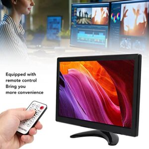 Garsentx 12 Inch TFT LCD Monitor with AV BNC VGA Input 1280x800 Portable Mini HD Color Screen Display with Built in Speaker Remote Control