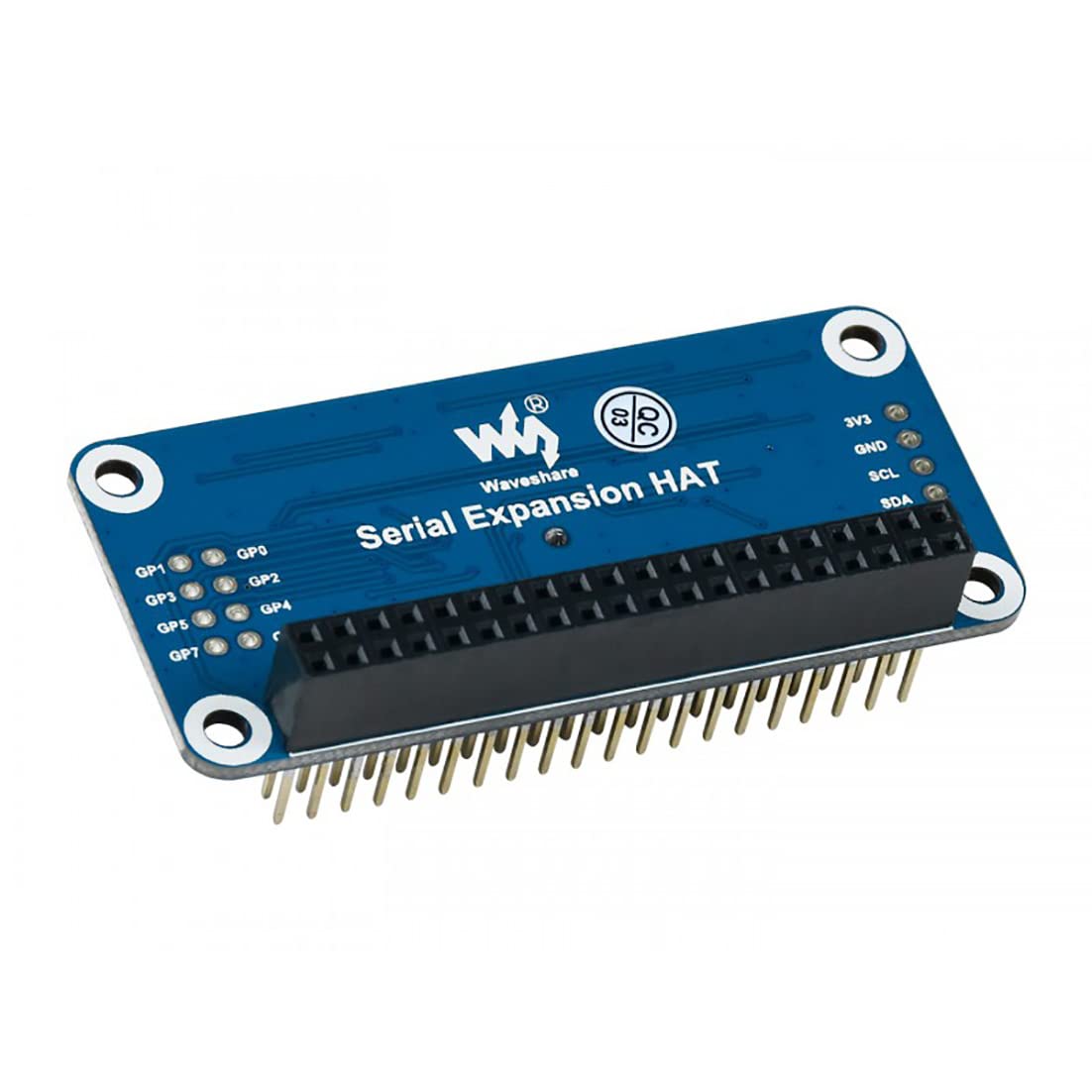 Coolwell for Raspberry Pi Serial HAT Provides 2-Ch UART and 8 GPIOs I2C Interface Expansion HAT for Raspberry Pi 4B+ 4B 3B+ 3B 2B+ Zero W WH