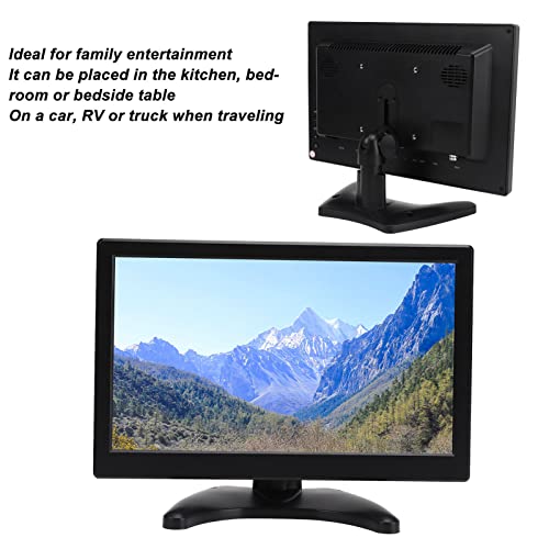 Qinlorgo LCD Display Monitor, Easy Hanging VGA AV BNC USB Intput 11.6 Inch Computer Monitor for Family for Laptops (US Plug)