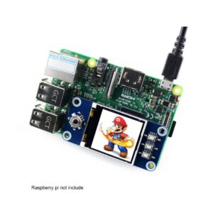 Coolwell Waveshare 1.44 Inch LCD Display HAT for Raspberry Pi 4B+ 4B 3B+ 3B 2B+ Zero W WH 128x128 SPI Interface ST7735S Driver