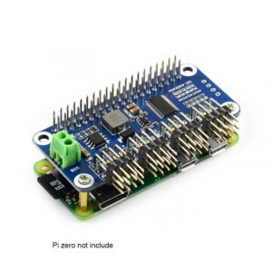 Coolwell Servo Driver HAT for for Raspberry Pi 4B+ 4B 3B+ 3B 2B+ Zero W WH Jetson Nano 16-Channel, 12-Bit, I2C Interface Right Angle Pinheader