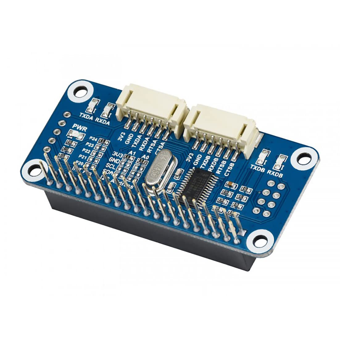 Coolwell for Raspberry Pi Serial HAT Provides 2-Ch UART and 8 GPIOs I2C Interface Expansion HAT for Raspberry Pi 4B+ 4B 3B+ 3B 2B+ Zero W WH