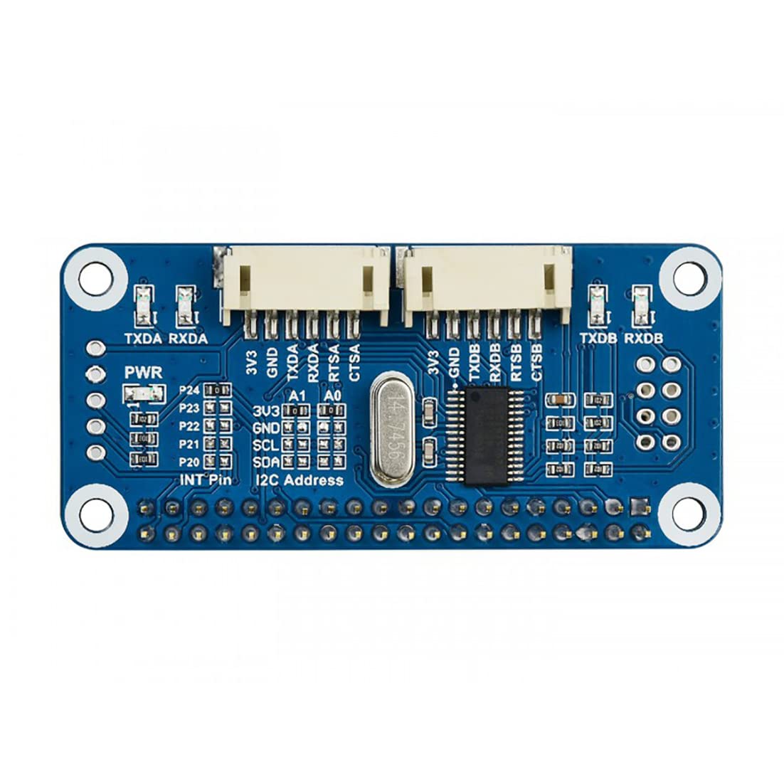 Coolwell for Raspberry Pi Serial HAT Provides 2-Ch UART and 8 GPIOs I2C Interface Expansion HAT for Raspberry Pi 4B+ 4B 3B+ 3B 2B+ Zero W WH