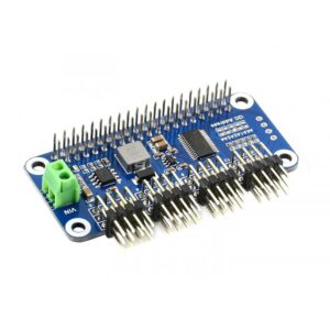 coolwell servo driver hat for for raspberry pi 4b+ 4b 3b+ 3b 2b+ zero w wh jetson nano 16-channel, 12-bit, i2c interface right angle pinheader