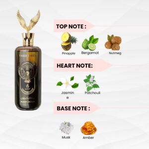 AYAT PERFUMES Eau de Parfum EAGLE SERIES 100ml EDP Orientale Arab - For Men and Women - Arabian Scent Made in Dubai Inspired by the Eagle The King Of Birds (Black Crown)