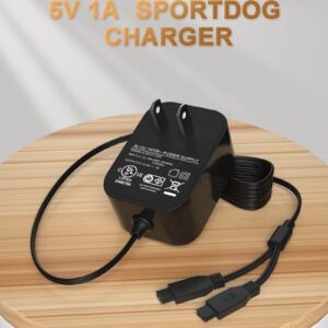 Replacement for SportDog 5V Charger for Sportdog Charger Replacement Charger SD-425, SD-425S, SD-425CAMO, and SD-825 Collar Receiver and Remote Trainer…