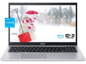 acer aspire 5 slim business laptop, 15.6 inch fhd ips display, 11th gen intel core i3-1115g4 processor, 20gb ram, 1tb ssd, wifi 6, hdmi, amazon alexa, windows 11, silver