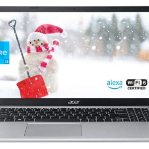 acer Aspire 5 Slim Business Laptop, 15.6 inch FHD IPS Display, 11th Gen Intel Core i3-1115G4 Processor, 20GB RAM, 1TB SSD, WiFi 6, HDMI, Amazon Alexa, Windows 11, Silver