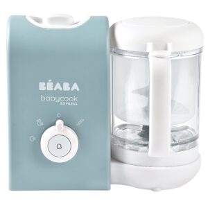 BEABA Babycook Express - the Fastest Babycook, Baby Food Maker, Baby Food Processor, Baby Food Steamer, Large Capacity, Make 34 Servings of Healthy Food for Baby in 15 Mins, Baltic Blue