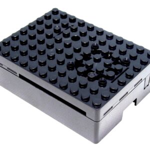 Raspberry Pi 4 Case - Pi-Blox Enclosure (Black)