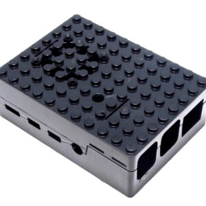 Raspberry Pi 4 Case - Pi-Blox Enclosure (Black)