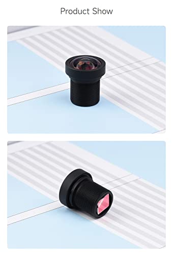 waveshare M12 High Resolution Lens, 12MP, 113° FOV, 2.7mm Focal Length, Compatible with Raspberry Pi Camera M12