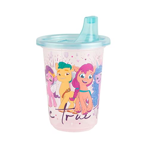 The First Years Take & Toss My Little Pony Sippy Cups - Reusable Toddlers Cups with Lids - Kids Party Pack with 2 Travel Caps - 10 Oz - 10 Count