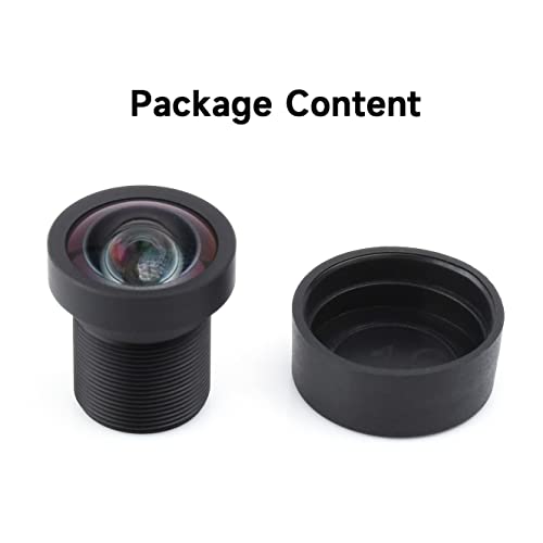 waveshare M12 High Resolution Lens, 12MP, 113° FOV, 2.7mm Focal Length, Compatible with Raspberry Pi Camera M12