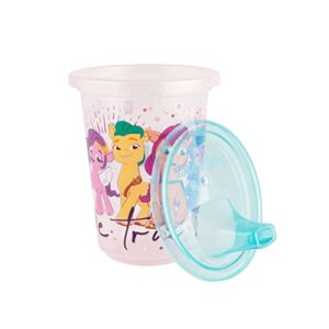 The First Years Take & Toss My Little Pony Sippy Cups - Reusable Toddlers Cups with Lids - Kids Party Pack with 2 Travel Caps - 10 Oz - 10 Count