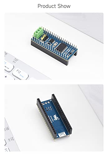 Waveshare CAN Bus Module (B) Compatible with Raspberry Pi Pico, Enabling Long Range Communication Through SPI