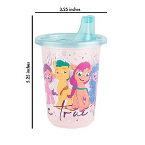 The First Years Take & Toss My Little Pony Sippy Cups - Reusable Toddlers Cups with Lids - Kids Party Pack with 2 Travel Caps - 10 Oz - 10 Count