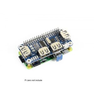 Coolwell Raspberry Pi USB HUB HAT 4 Port USB HUB for Raspberry Pi 4B+ 4B 3B+ 3B 2B+ Zero W WH USB to UART Converter Onboard