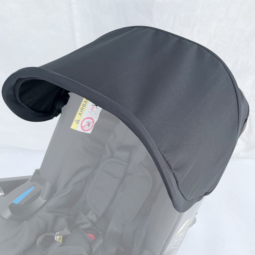 AICTIMO Stroller Replacement Accessories Canopy, Protection Shield, Textile Sun Shade Compatible with Doona Car Seat & Stroller (Black)