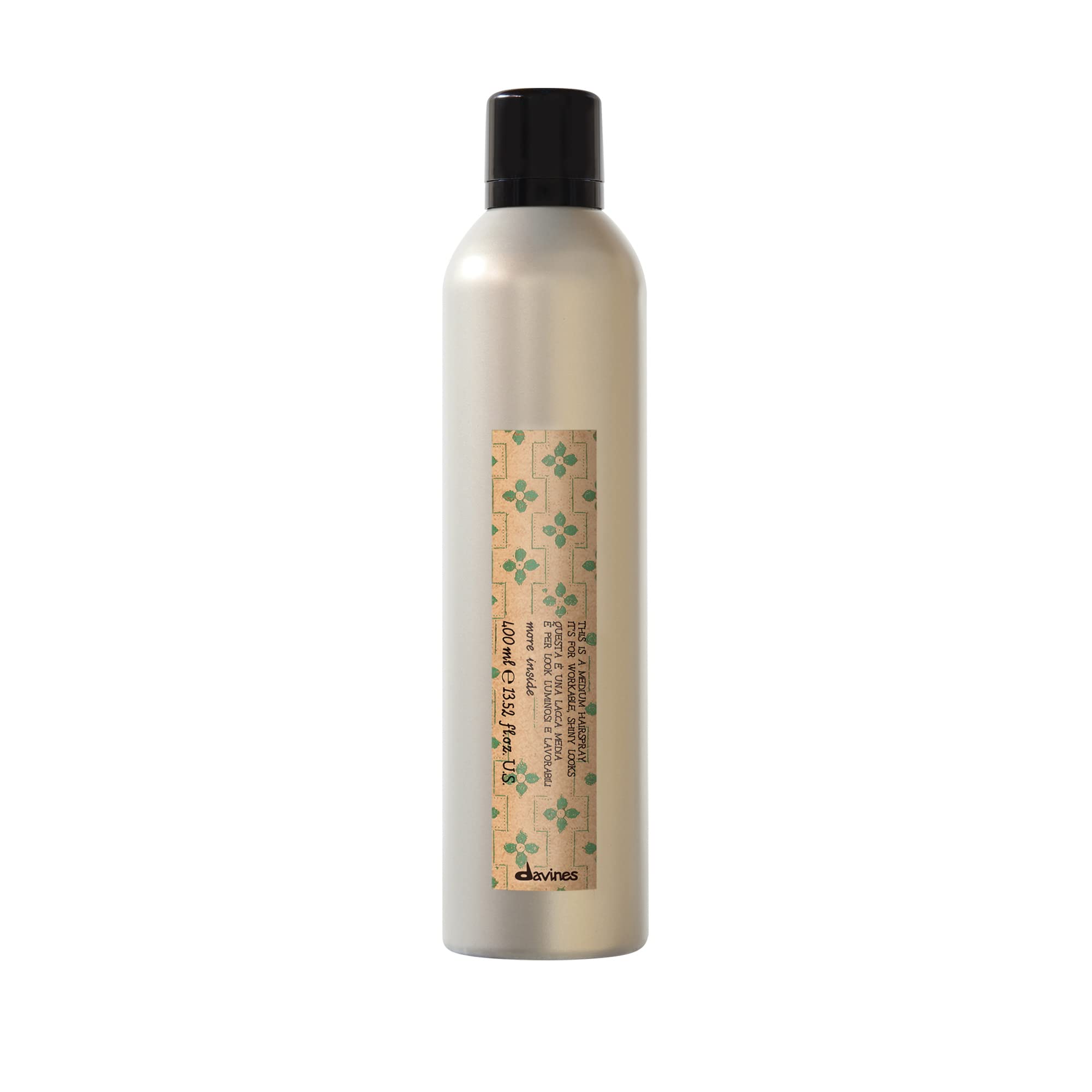 Davines This Is A Medium Hairspray, Easy To Brush Out, No Residue, Medium Hold Hairspray For All Hair Types, 12 Fl. Oz.