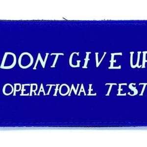 Don't Give Up Operational Test VX-9 Vampires PVC Patch - with Hook and Loop