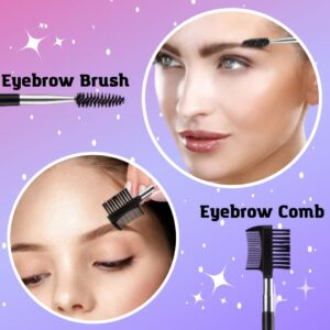 Eyebrow Kit for Women and Men. Eyebrow Grooming Kit Including: Eyebrow Brush, Eyebrow Razor, Eyebrow Comb, Eyebrow Scissors with Comb, Folding Eyebrow Knife, Scissors, Eyebrow Trimmer, Tweezers.