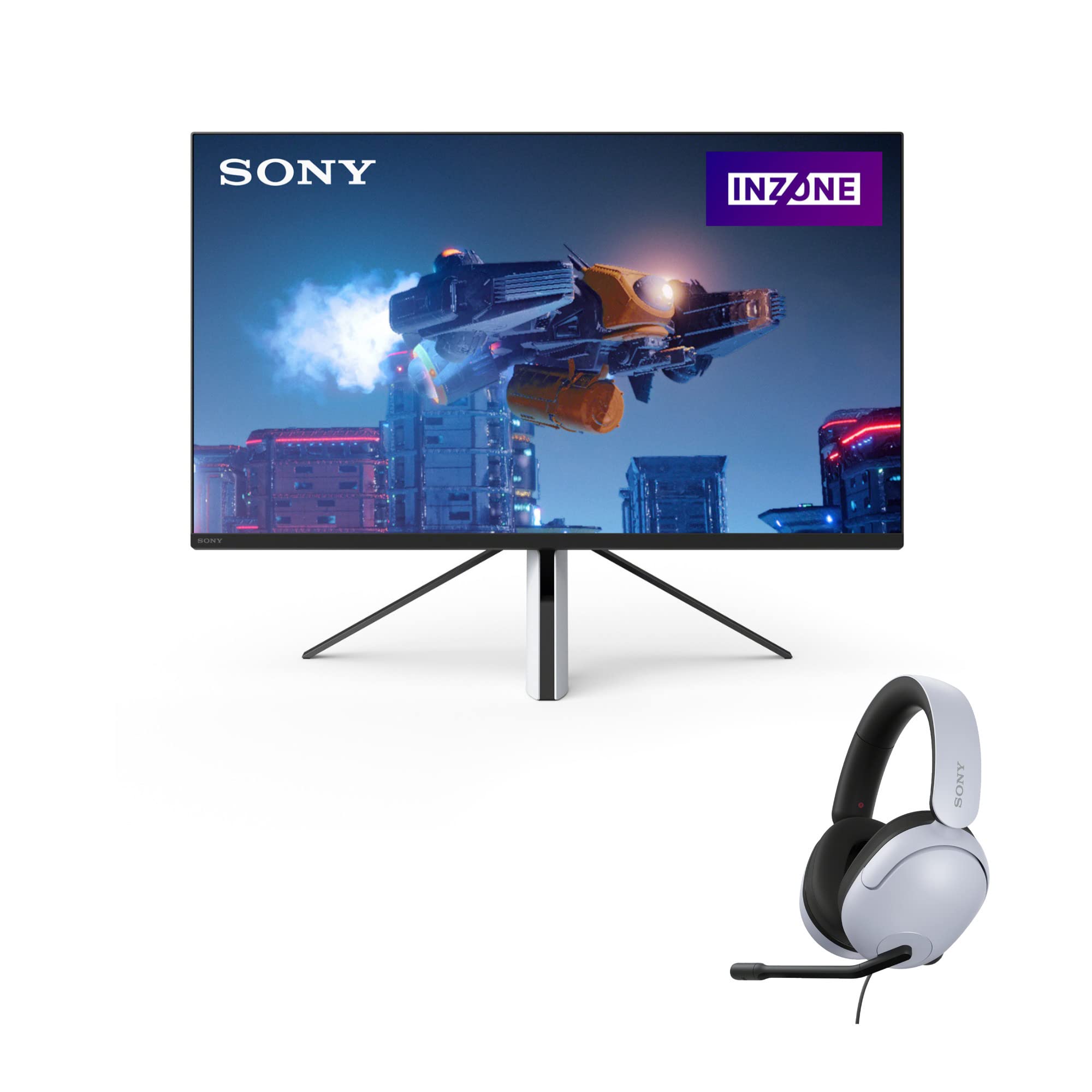 Sony 27-inch INZONE M3 Full HD HDR 240Hz Gaming Monitor Bundle INZONE H3 Wired Gaming Headset (2 Items)