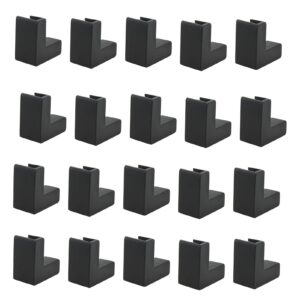 Furniture Corner Guard, Strong Adhesion Table Corner Protectors L Shape for Home (Black)