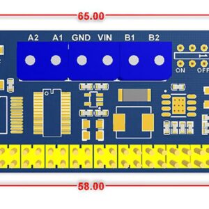 Coolwell Raspberry Pi Motor Driver HAT Onboard Driver TB6612FNG I2C Interface for Raspberry Pi 4B+ 4B 3B+ 3B 2B+ Zero W WH 2 W Stackable Up to 32 This Modules