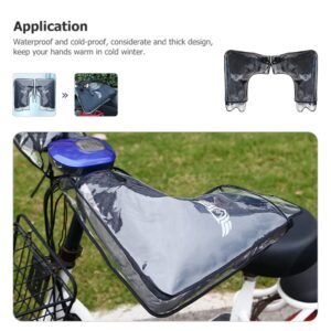 BESPORTBLE 1 Set Bicycle Handlebar Cover Motorcycle Handlebar Muffs Cycling Accessories Outdoor Accessories Bike Handles Grips Warm Handbag Mitts Gloves Cold Protection Polyester