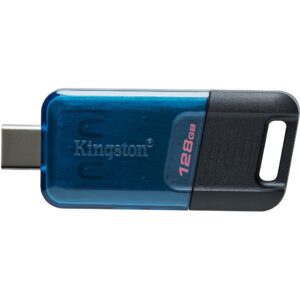 Kingston DataTraveler 80 M 128GB USB-C Flash Drive | USB 3.2 Gen 1 | Up to 200MB/s | DT80M/128GB