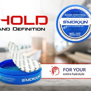 INNOVATION SMOKKIN Strong Hold Hair Wax for Edge Control, Braiding & Twists, Versatile Styling for Diverse Hair Types (Cotton Candy 5.09 Fl oz)