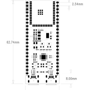 DIYmall 2PCS ESP32-S3-DevKitC-1-N16R8 ESP32 S3 Development Board ESP32-S3-WROOM-1 Module Wi-Fi+BT 16MB Flash 8MB PSRAM for Arduino ESP