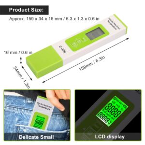 Water Quality Test Pen, C 100 5 in 1 Salinity EC Seawater Tester Multifunction Water Quality Tester with Backlight