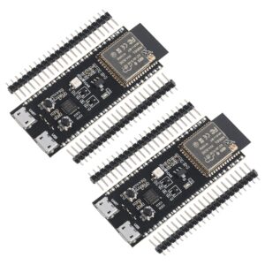 diymall 2pcs esp32-s3-devkitc-1-n16r8 esp32 s3 development board esp32-s3-wroom-1 module wi-fi+bt 16mb flash 8mb psram for arduino esp