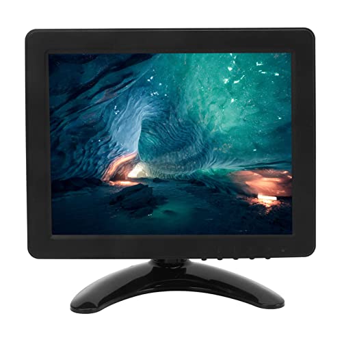 8 Inch TFT LED Monitor, Computer Monitor Support VGA, HD Multimedia Interface, AV, BNC, USB, DC, Mini Monitor with Dual Speakers and Remote Control