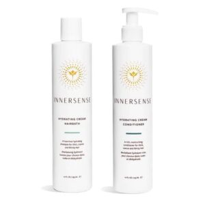 innersense organic beauty - natural hydrating hairbath shampoo + hydrating cream conditioner | non-toxic, cruelty-free, clean haircare (10oz)