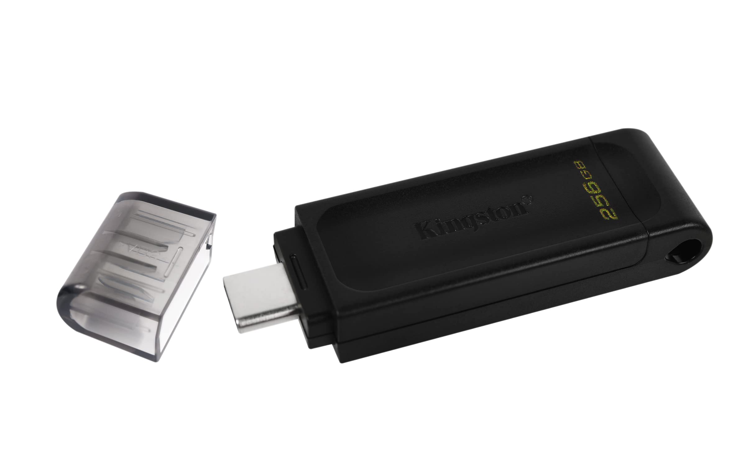 Kingston DataTraveler 70 256GB USB-C Flash Drive | USB 3.2 Gen 1 | DT70/256GB, Black