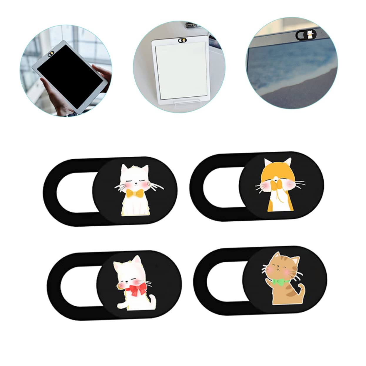 12 Pcs Cover Webcam Covers Webcam Cover Slide Laptop Cat Decor for Cat Lovers Privacy Slider Webcam Cover for Laptop for Laptop