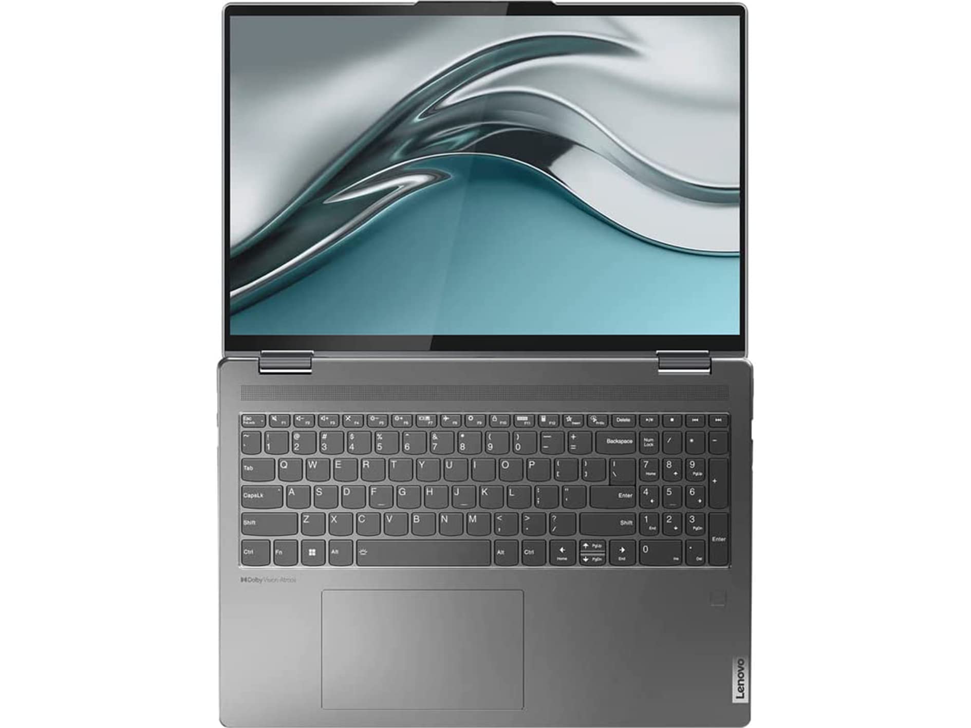 Lenovo 2022 Yoga 7i 2-in-1 360° 16" 2.5K Touchscreen Laptop, Intel Evo Platform Core i5 1240P, 8GB RAM, 512GB PCIe SSD, Intel Iris Xe Graphics, Backlit Keyboard, Win 11, Storm Grey, 32GB USB Card