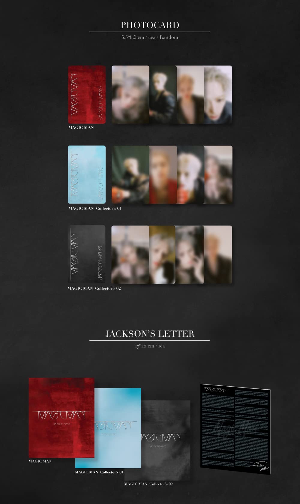 Jackson Wang GOT7 - Vol.2 Magic Man CD (3 ver Set.)