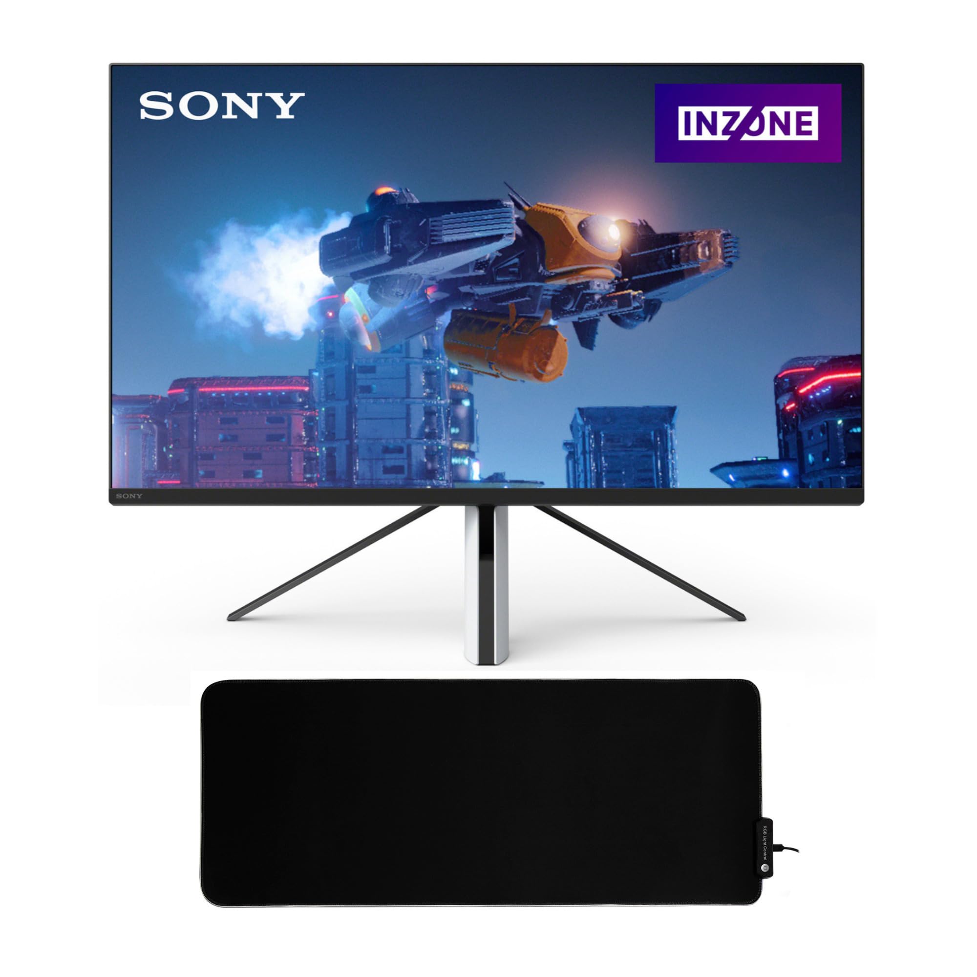 Sony 27-Inch INZONE M3 Full HD HDR 240Hz Gaming Monitor Bundle with Power Gaming RGB Gaming Mouse Pad (2 Items)