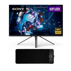 sony 27-inch inzone m9 4k hdr 144hz gaming monitor (sdm-u27m90) bundle with gaming rgb gaming mouse pad (2 items)