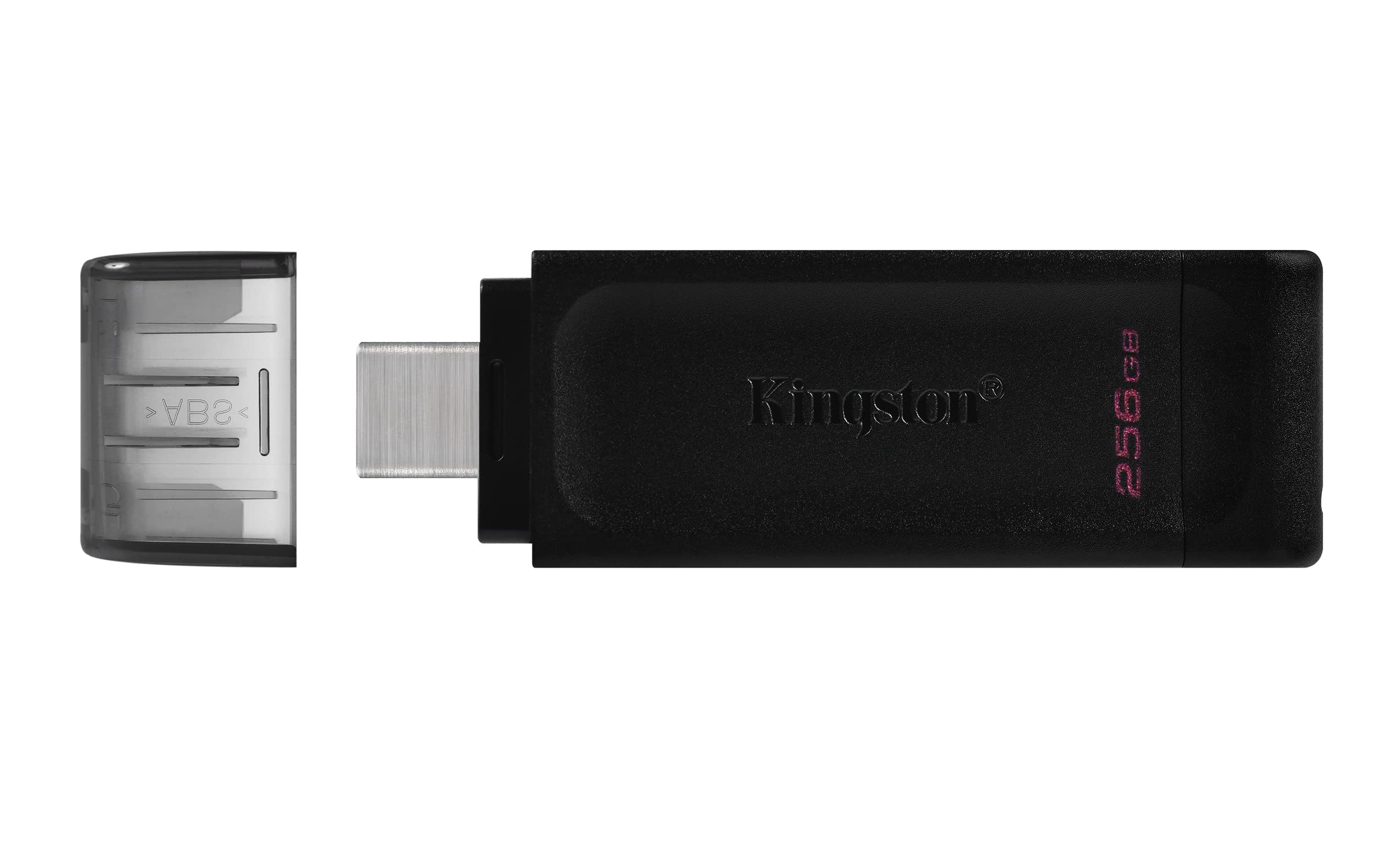 Kingston DataTraveler 70 256GB USB-C Flash Drive | USB 3.2 Gen 1 | DT70/256GB, Black