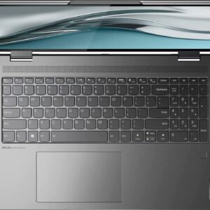 Lenovo 2022 Yoga 7i 2-in-1 360° 16" 2.5K Touchscreen Laptop, Intel Evo Platform Core i5 1240P, 8GB RAM, 512GB PCIe SSD, Intel Iris Xe Graphics, Backlit Keyboard, Win 11, Storm Grey, 32GB USB Card