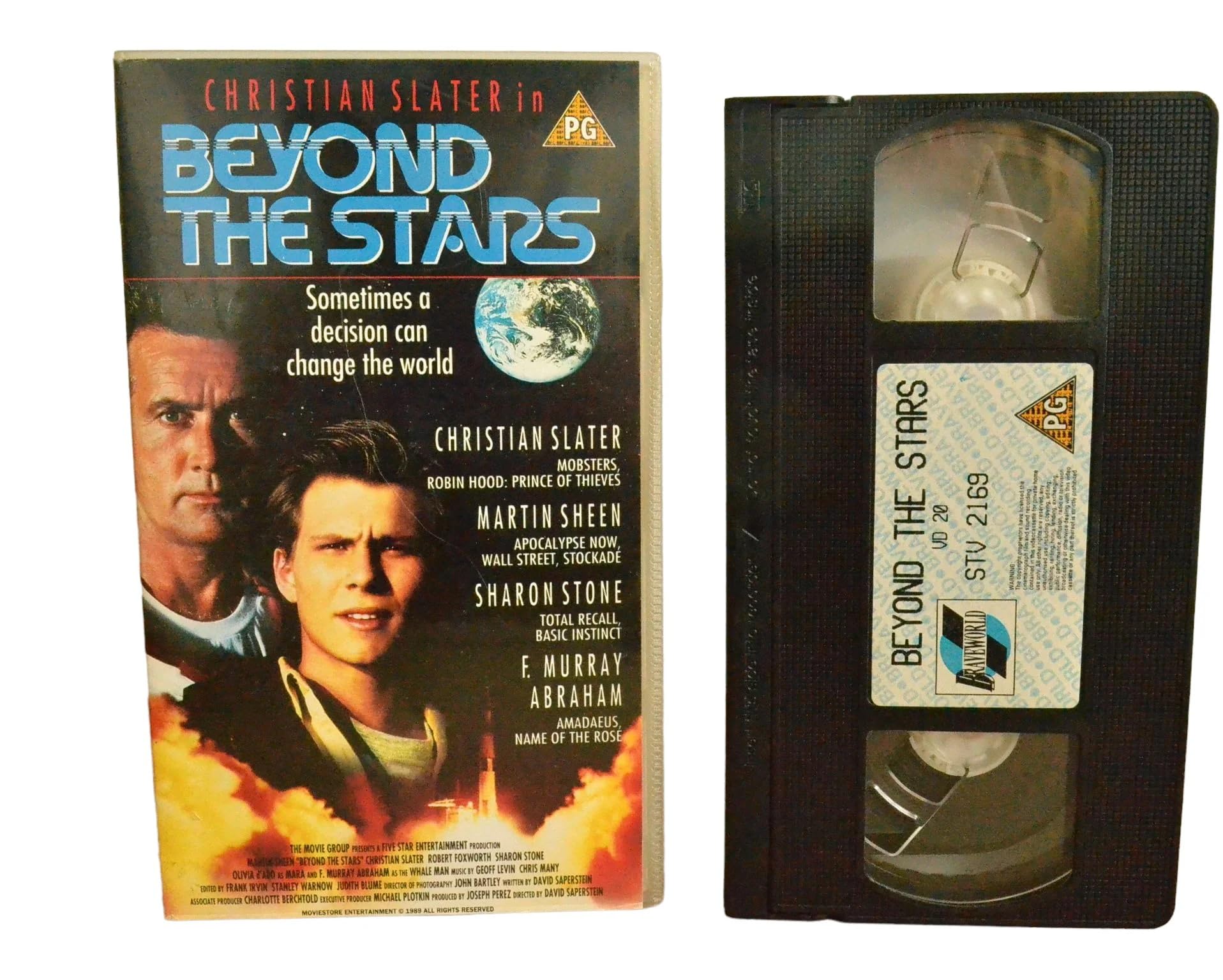 Beyond The Stars (Christian Slater in) - Martin Sheen - Braveworld - STV2169 - Sci-Fi - Pal - VHS