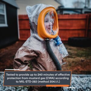 MIRA Safety CM-3M CBRN Child Escape Respirator | Infant Gas Mask with PAPR | Protection for Kids’ Respiratory Organs against Toxic Threats